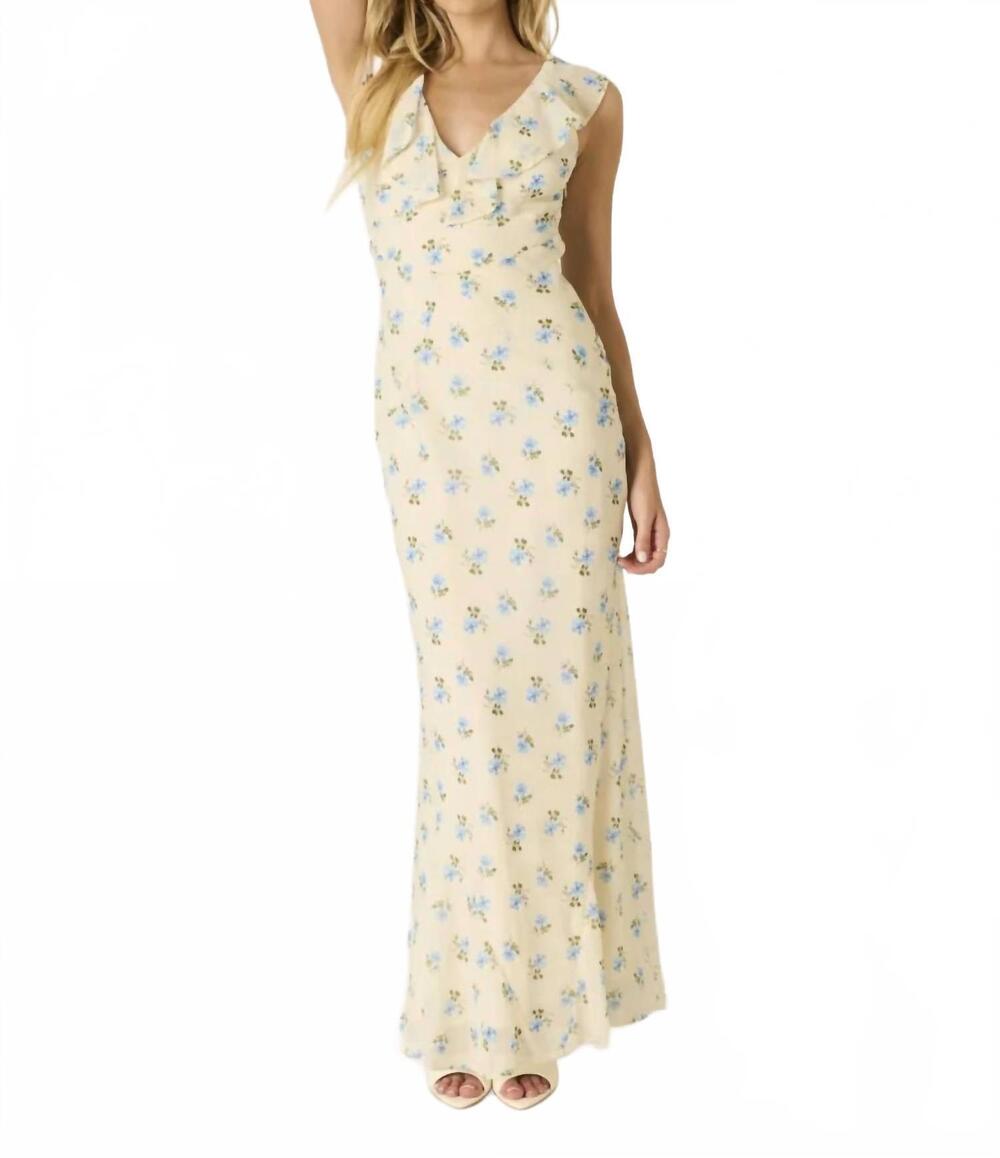 NEW COTTON CANDY LA juno maxi dress in butter